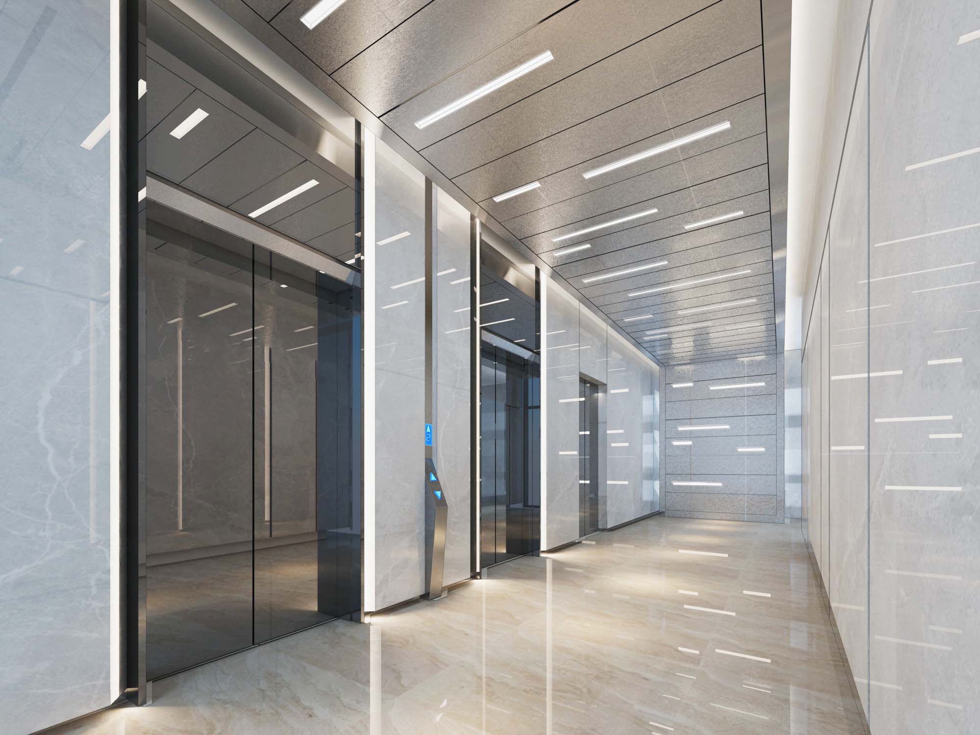 现代风格电梯厅-拓者设计吧