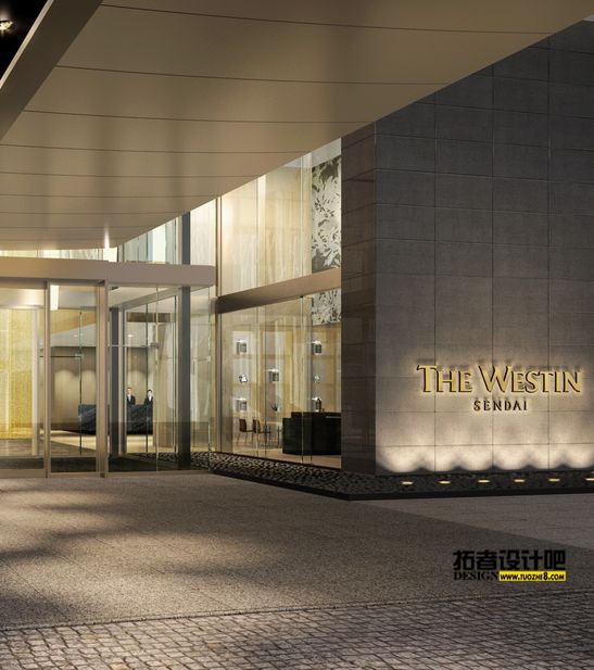 2)The Westin SendaiMain entrance - Rendering Ĕz.jpg