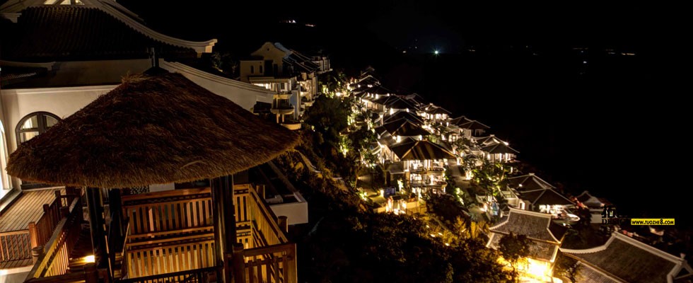 InterContinental Danang Sun Peninsula Resort at night.jpg