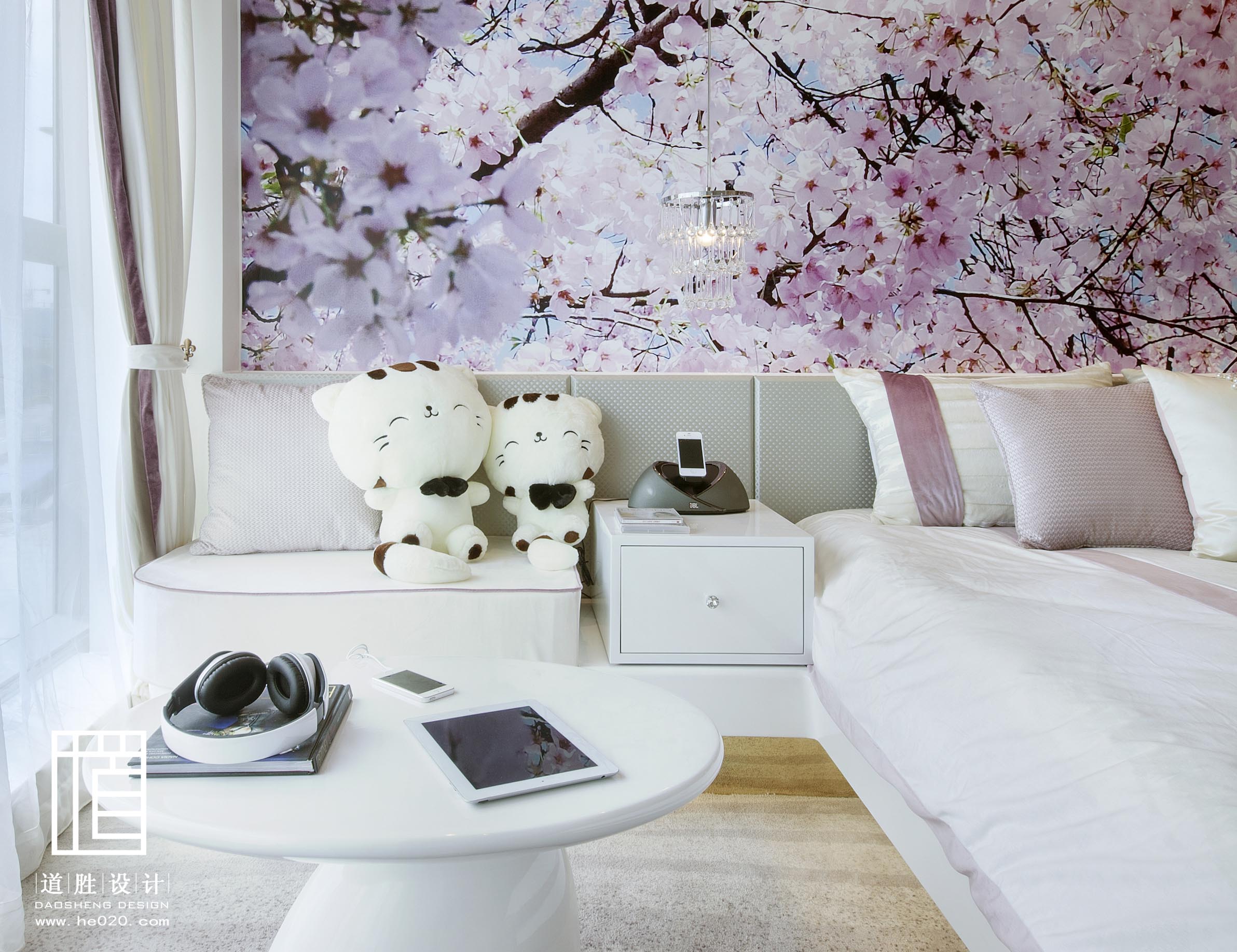 樱花主题客房设计图片