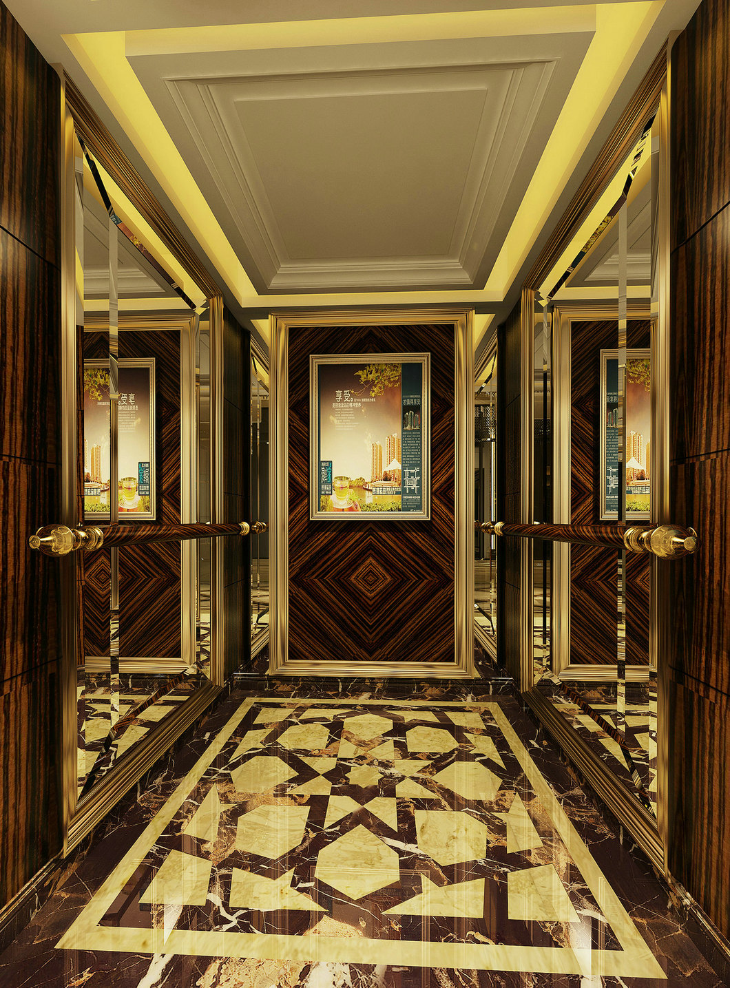 电梯厅设计|空间|室内设计|银小山 - 原创作品 - 站酷 (ZCOOL)