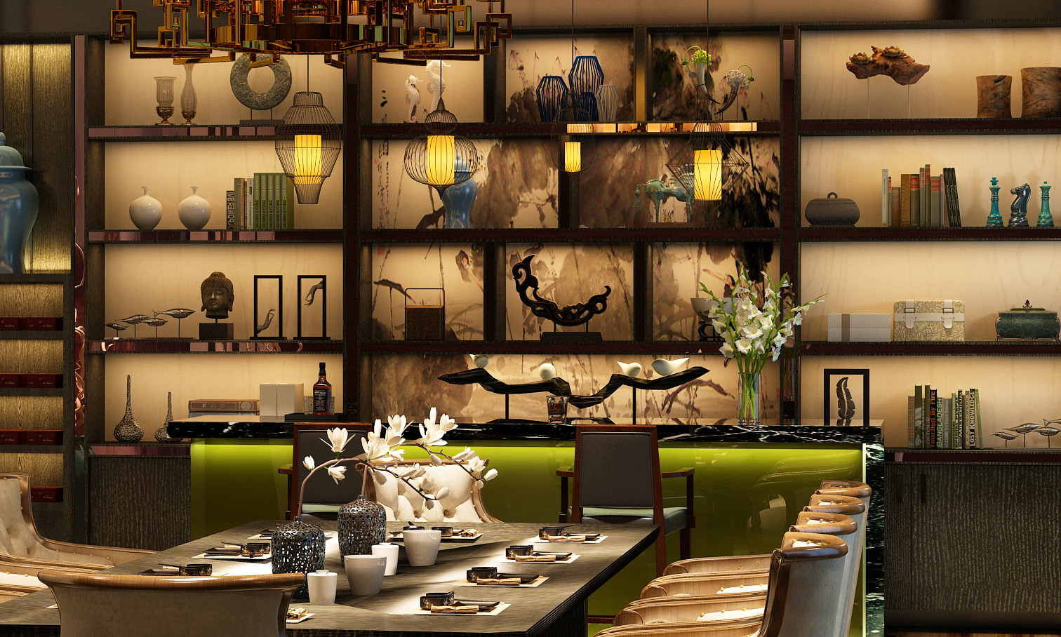 新中式茶室餐厅