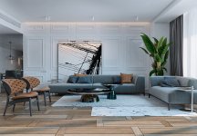 [סլ] A Miami Apartment in Stormy, Muted Tones